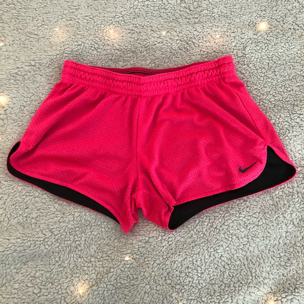 Nike neon pink shorts